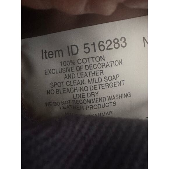 LL Bean Canvas Crossbody Bag Small Blue Brown Canvas Leather Travel Hiking - Picture 8 of 8